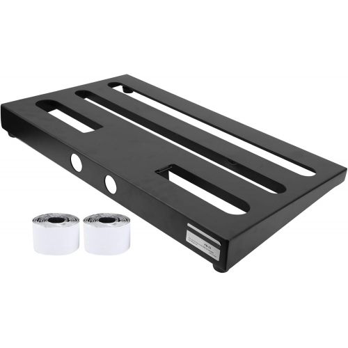  Demeras 22 x 12.4in Portable Guitar Pedal Board Guitar Pedal Board Aluminum Alloy Hook&Loop,for Guitar