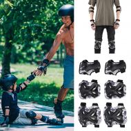 Demeras Roller Skating Protection Gear, Elbow Pad Kneepad Sports Safety Protection Set Flexible Outdoor Protection Gear Comfortable for Outdoor Sports
