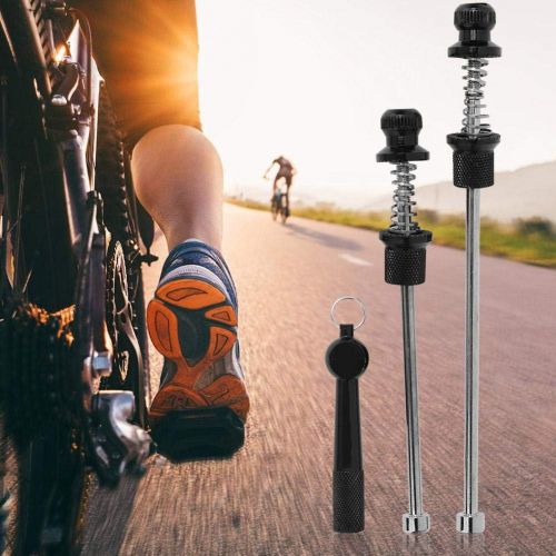  [아마존베스트]Demeras Bike Anti Theft Skewer Set Quick Release Aluminum Alloy Wheel Locking Set for Mountain Bicycle Road Bike