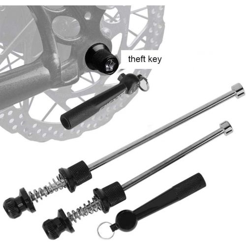  [아마존베스트]Demeras Bike Anti Theft Skewer Set Quick Release Aluminum Alloy Wheel Locking Set for Mountain Bicycle Road Bike