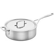 Demeyere 5-Plus Stainless Steel 6.5-qt Saute Pan with Helper Handle