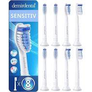 Demirdental Sensitive Attachments for Philips Sonicare Replacement Brushes ProResults, Soft Brush Heads for Sensitive Teeth, White, HX6058