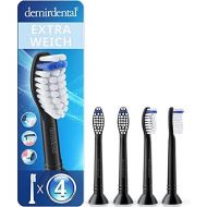 Demirdental attachments, extra soft, suitable for Philips Sonicare replacement brushes, ProResults, extra soft bristles, black, HX6054eb