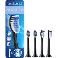 Demirdental attachments suitable for Philips Sonicare replacement brushes, sensitive black, soft brush heads, HX6054b