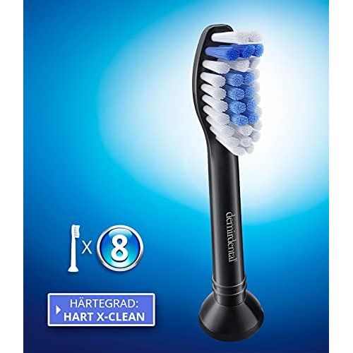  Demirdental X Series Toothbrush Heads for Philips Sonicare Diamond Clean with Diamond Filaments, Also for Optimal White, HX6068XB Replacement Toothbrush Heads Designed in Berlin, M