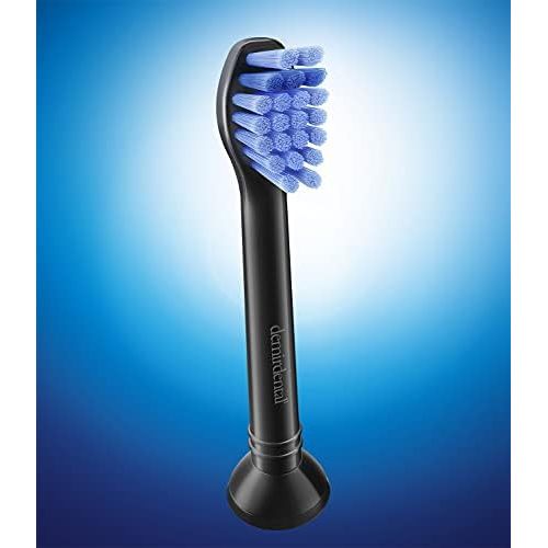  Demirdental Black Mini Attachments for Philips Sonicare Toothbrush Attachment ProResults, HX6028b Replacement Brushes Designed in Berlin, Medium Hardness