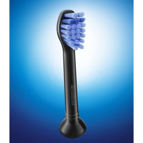  Demirdental Black Mini Attachments for Philips Sonicare Toothbrush Attachment ProResults, HX6028b Replacement Brushes Designed in Berlin, Medium Hardness