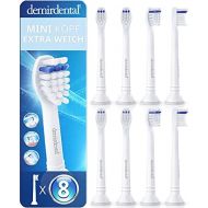 Demirdental Attachment for Philips Sonicare Toothbrush Attachment Mini Extra Soft HX6088e Replacement Brushes Designed in Berlin, Extra Soft Mini Brush Heads for Very Sensitive Gum
