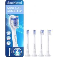 Demirdental mini sensitive attachments suitable for Philips Sonicare replacement brushes ProResults, soft and small brush heads for sensitive teeth, white, HX6084