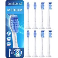 Demirdental Pack of 8 Toothbrush Heads for Philips Sonicare ProResults, also Suitable for DiamondClean FlexCare EasyClean PowerUp HealthyWhite, HX6018 Replacement Brushes Designed