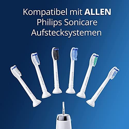  Demirdental Pack of 8 Toothbrush Heads for Philips Sonicare ProResults, also Suitable for DiamondClean FlexCare EasyClean PowerUp HealthyWhite, HX6018 Replacement Brushes Designed