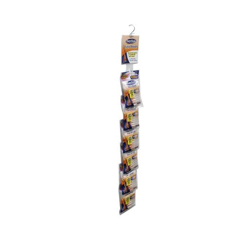  DenTek Dentek Easy Brush Bag Display Clip Strips, 4 Preloaded Clip Strips- 24 (16 Count) Bags Per Strip