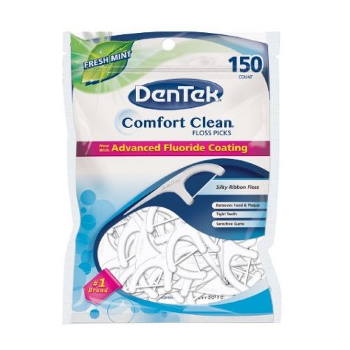  DenTek Comfort Clean Floss Picks Fresh Mint 150 Each (Pack of 7)