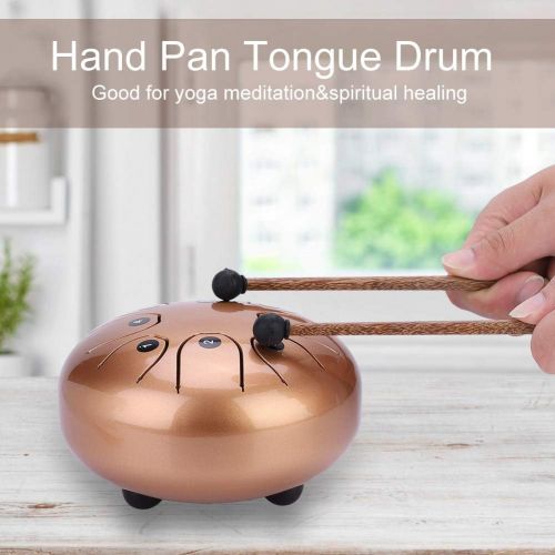  [아마존베스트]Denash Tongue Drum, 14 cm, Steel Drums Percussion Handpan Tongue Tank Drum with Drumstick/Carry Bag