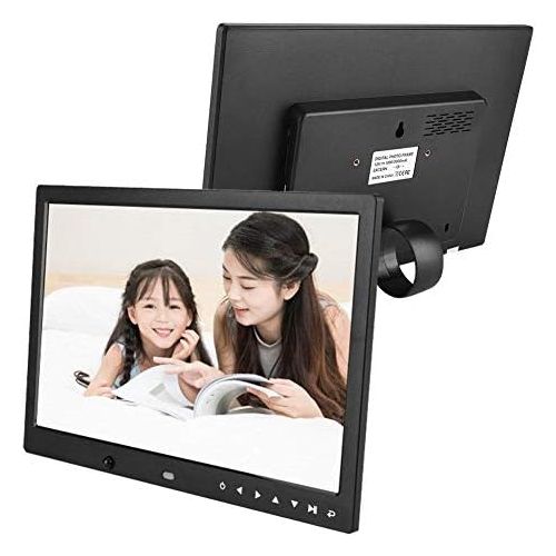  [아마존베스트]Denash Digital Photo Frame, 13 Inch HD Digital Screen Advertising Display Display, Support Picture Photo Music Video Playback, for Birthday, Wedding, Advertisement (Black)