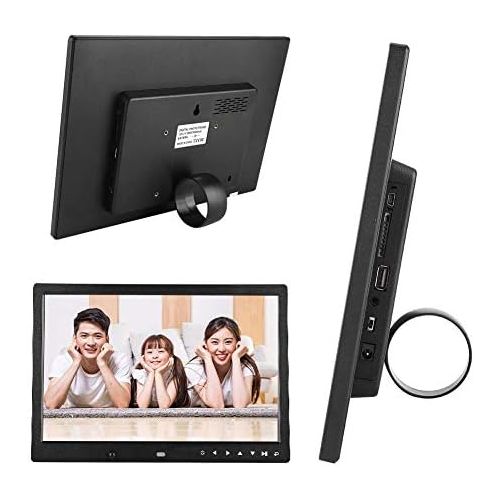  [아마존베스트]Denash Digital Photo Frame, 13 Inch HD Digital Screen Advertising Display Display, Support Picture Photo Music Video Playback, for Birthday, Wedding, Advertisement (Black)