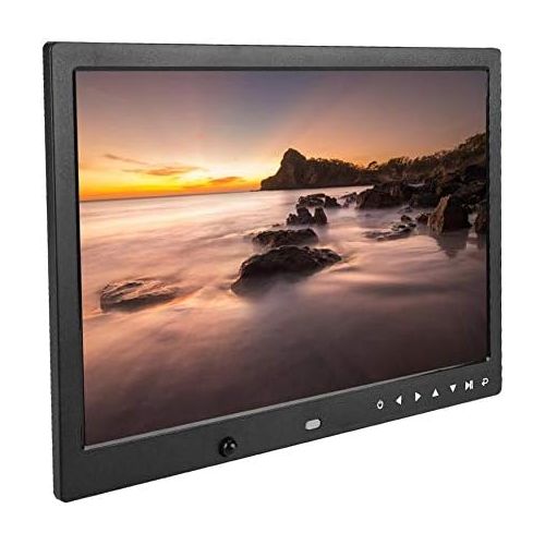  [아마존베스트]Denash Digital Photo Frame, 13 Inch HD Digital Screen Advertising Display Display, Support Picture Photo Music Video Playback, for Birthday, Wedding, Advertisement (Black)