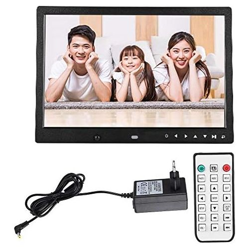  [아마존베스트]Denash Digital Photo Frame, 13 Inch HD Digital Screen Advertising Display Display, Support Picture Photo Music Video Playback, for Birthday, Wedding, Advertisement (Black)