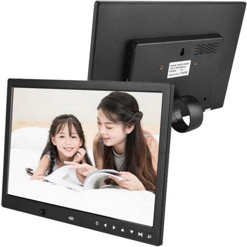  [아마존베스트]Denash Digital Photo Frame, 13 Inch HD Digital Screen Advertising Display Display, Support Picture Photo Music Video Playback, for Birthday, Wedding, Advertisement (Black)