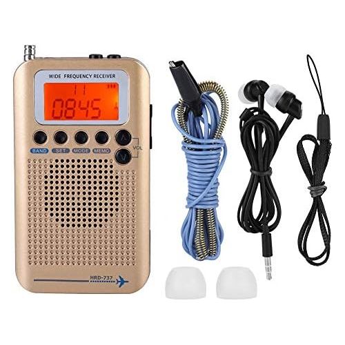  [아마존베스트]-Service-Informationen Denash Portable FM Radio Receiver with Full Band LCD Display with Radio Recorder and Headphones
