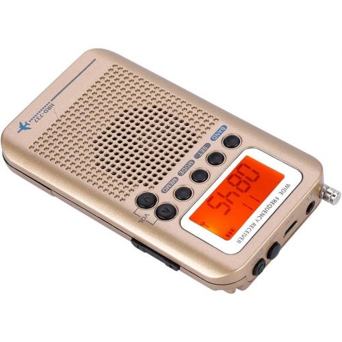  [아마존베스트]-Service-Informationen Denash Portable FM Radio Receiver with Full Band LCD Display with Radio Recorder and Headphones