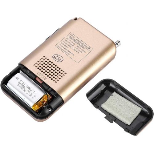  [아마존베스트]-Service-Informationen Denash Portable FM Radio Receiver with Full Band LCD Display with Radio Recorder and Headphones