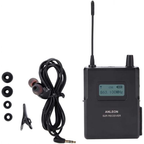  [아마존베스트]Denash 863-865 MHz Stage Monitor Receiver 1/4 Wavelength Clear Sound For ANLEON S2 Wireless In-Ear Stage Monitor System LCD Frequency