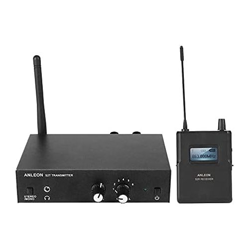  [아마존베스트]Denash for ANLEON S2 863-865MHz Wireless Ear Monitor System In-Ear Stereo Audio Monitor System for Wedding Mobile DJ Monitor, EU-STECKER