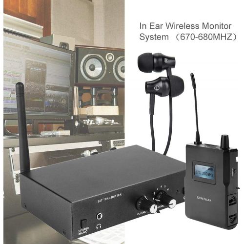  [아마존베스트]Denash for ANLEON S2 863-865MHz Wireless Ear Monitor System In-Ear Stereo Audio Monitor System for Wedding Mobile DJ Monitor, EU-STECKER