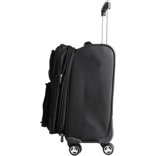  Denco NCAA Domestic Carry-On Spinner, 20-Inch, Black