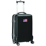 Denco Countries of World Soccer Carry-On Hardcase Luggage Spinner, Black