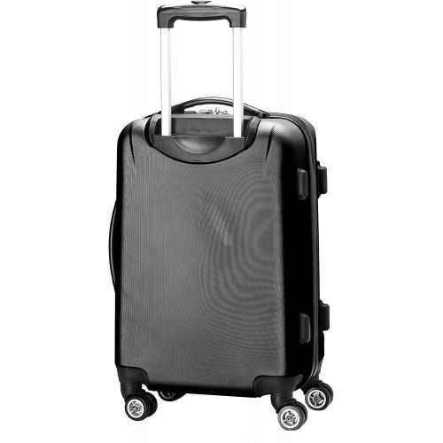  Denco Countries of World Soccer Carry-On Hardcase Luggage Spinner, Black