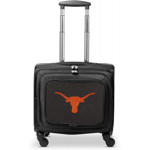  Denco NCAA Texas Longhorns Wheeled Laptop Overnighter