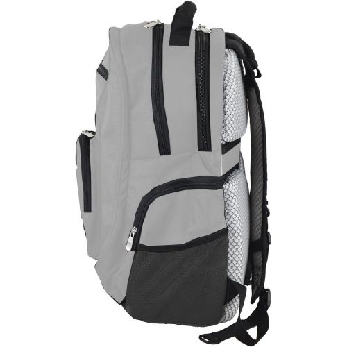  Denco NBA Voyager Laptop Backpack, 19-inches, Grey