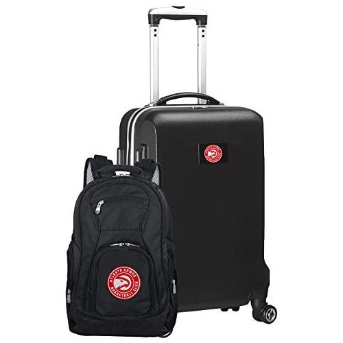  Denco NBA Deluxe 2-Piece Backpack & Carry-On Set, Black