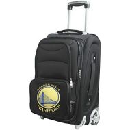 Denco NBA Golden State Warriors In-Line Skate Wheel Carry-On Luggage, 21-Inch, Black