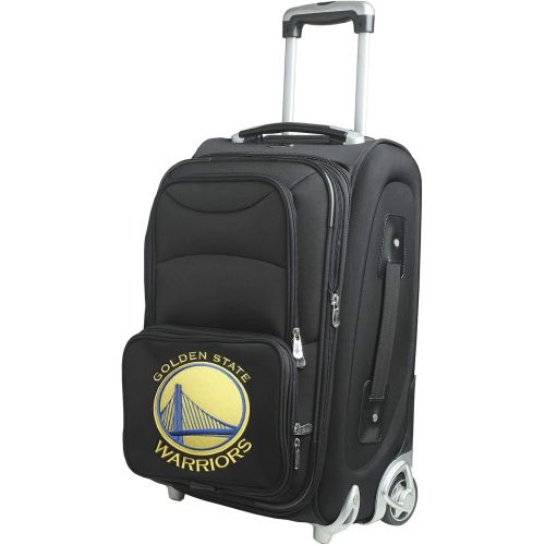  Denco NBA Golden State Warriors In-Line Skate Wheel Carry-On Luggage, 21-Inch, Black