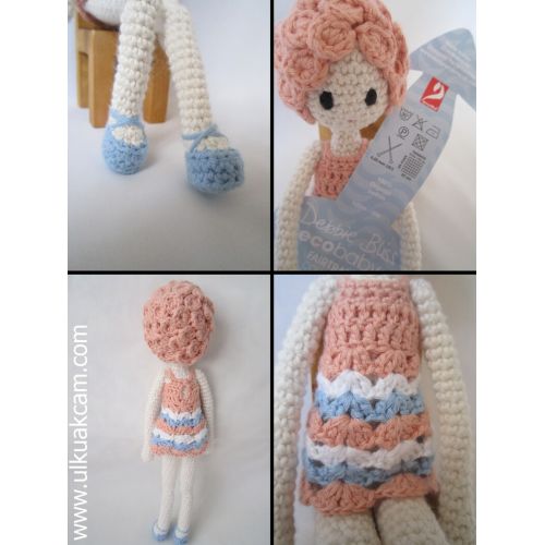  Denizmum Crocheted Doll - made from certified 100% organic cotton garn