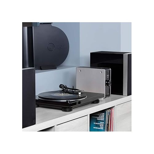  Denon DP-400 Semi-Automatic Analog Turntable with Speed Auto Sensor | Specially Designed Curved Tonearm | Supports 33 1/3, 45, 78 RPM (Vintage) Speeds | Modern Looks, Superior Audio