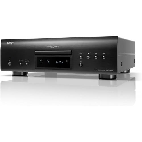  Denon DCD-1700NE CD/SACD Player, Ultra-Precision 192 kHz/32 Bit D/A Converter, Vibration-Resistant Design, Supports DSD, FLAC, and WAV Files, Pure Direct Mode, 2 Digital Audio Outputs, Black