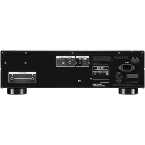  Denon DCD-1700NE CD/SACD Player, Ultra-Precision 192 kHz/32 Bit D/A Converter, Vibration-Resistant Design, Supports DSD, FLAC, and WAV Files, Pure Direct Mode, 2 Digital Audio Outputs, Black