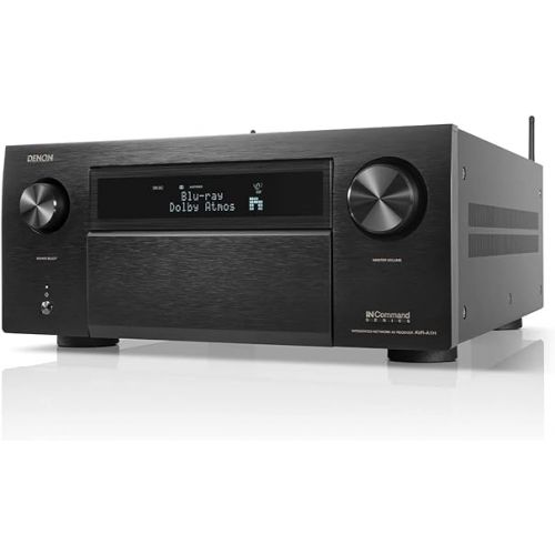  Denon AVR-A1H 15.4-Ch Receiver (150W X 15) - 4K/120 and 8K Home Theater Receiver (2022), Wireless Streaming via Bluetooth, Wi-Fi & HEOS Multi-Room, Dolby Atmos, DTS:X Pro, IMAX Enhanced & Auro 3D