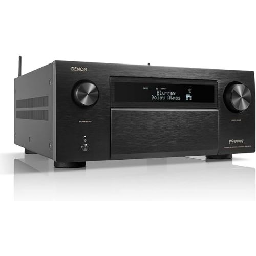  Denon AVR-A1H 15.4-Ch Receiver (150W X 15) - 4K/120 and 8K Home Theater Receiver (2022), Wireless Streaming via Bluetooth, Wi-Fi & HEOS Multi-Room, Dolby Atmos, DTS:X Pro, IMAX Enhanced & Auro 3D