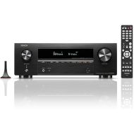 Denon AVR-X1800H 7.2 Channel AV Receiver (2023 Model) - 80W/Channel, Wireless Streaming via Built-in HEOS, WiFi, & Bluetooth, Supports Dolby Vision, HDR10+, Dynamic HDR, and Home Automation Systems