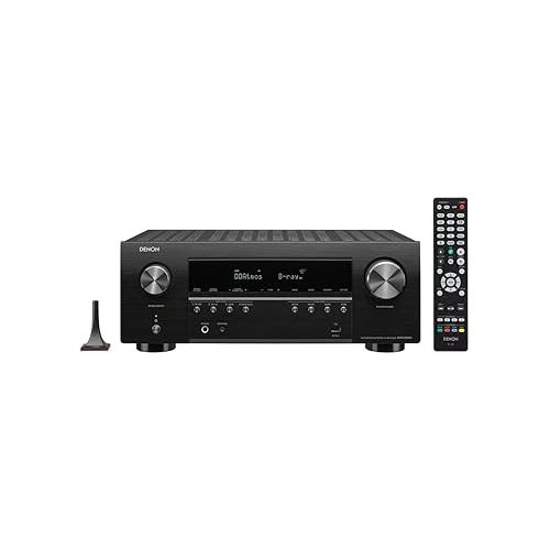  Denon AVR-S960H 8K Ultra HD 7.2 Channel (90 Watt X 7) AV Receiver 2020 Model - Built for Gaming, Music Streaming, 3D Audio & Video, Alexa + HEOS, Black (Renewed)