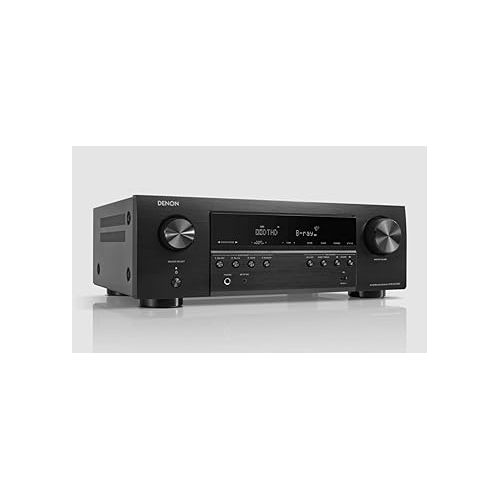  Denon AVR-S570BT 5.2Ch 8K Receiver with Surround Sound and Dolby TrueHD with an Additional 1 Year Extended Amber Protection (2022)