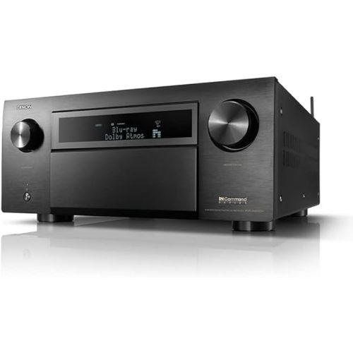  Denon AVR-X8500HA 13.2 Channel (150 W/Ch) Receiver for Home Theater, Advanced 8K Upscaling, Supports Dolby Atmos, DTS:X, IMAX Enhanced, Auro 3D & More, Built-in HEOS, Amazon Alexa Voice Control
