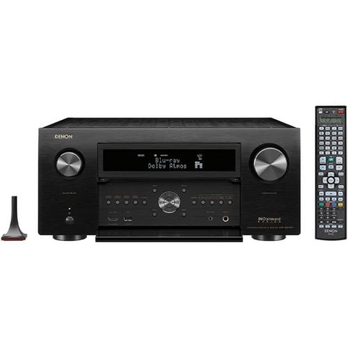  Denon AVR-X8500HA 13.2 Channel (150 W/Ch) Receiver for Home Theater, Advanced 8K Upscaling, Supports Dolby Atmos, DTS:X, IMAX Enhanced, Auro 3D & More, Built-in HEOS, Amazon Alexa Voice Control