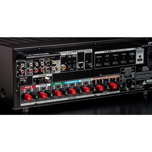  [아마존베스트]Denon AVR-X1500H Receiver - HDR10, 3D video support | 7.2 Channel (80W per channel) 4K Ultra HD Video | Home Theater Dolby Surround Sound | Music Streaming System with Alexa Contro