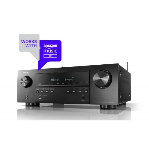  Denon AVR-S650H Audio Video Receiver, 5.2 Channel (150W X 5) 4K UHD Home Theater Surround Sound (2019) | Music Streaming | Wi-Fi, Bluetooth, AirPlay 2, Alexa, HEOS Built-in | eARC